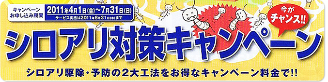 シロアリ対策キャンペーン