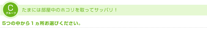 たまには部屋中のホコリを取ってサッパリ！