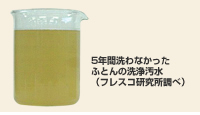 天日干しやドライクリーニングでは落ちない